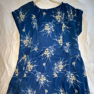 Urban Outfitters Blue Floral Dress- Medium